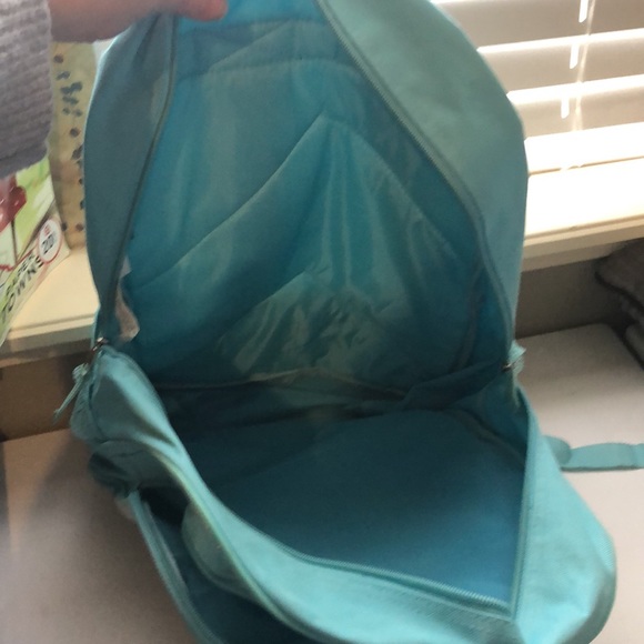 Kid’s Backpack Disney Tinker Bell Light Green 2 Pocket Girls Backpack - Picture 9 of 12